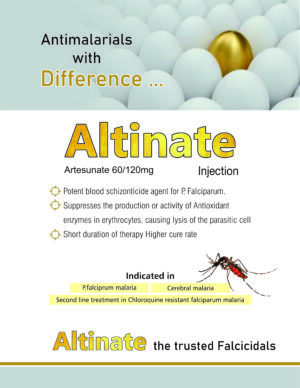 altinate injection, anti-malarial, altinate allenege, allenge india, allenge india panchkula, pharmaceutical products, pharma manufacturing, allenge india products