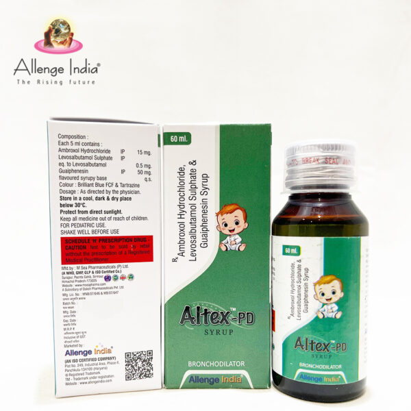 Altex, Allenge India, ALTEXCoughSyrup, BronchitisRelief, MucusClearance, AsthmaCare, CoughTreatment, BreathEasier, COPDManagement