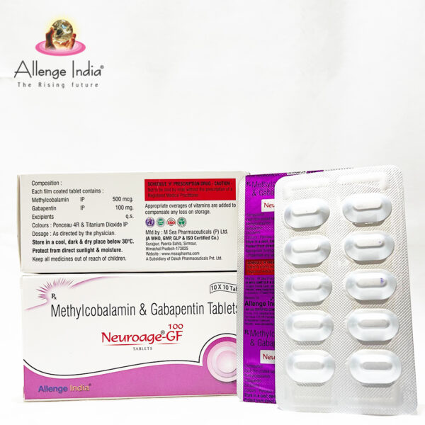 neuroage gf 100, gf, injection, tablet, allenge india, allengeindia panchkula, pcd franchise haryana