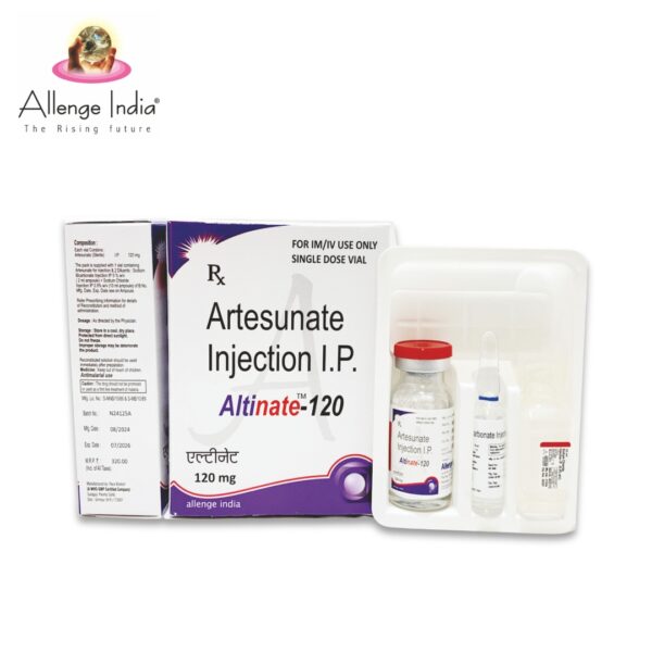 altinate injection, anti-malarial, altinate allenege, allenge india, allenge india panchkula, pharmaceutical products, pharma manufacturing, allenge india products